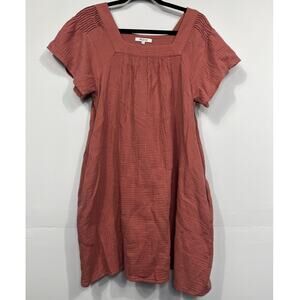 Madewell Women’s Lightspun Butterfly Square-Neck Mini Dress/ Size-Small